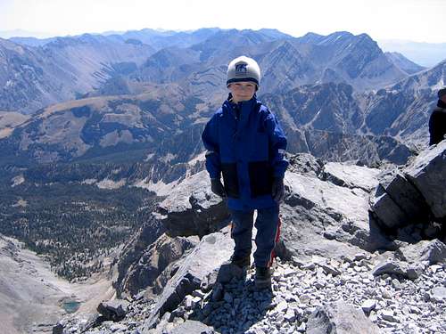 7 year old summits Borah Peak