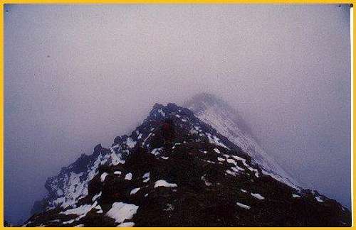 Imbabura's summit ridge...