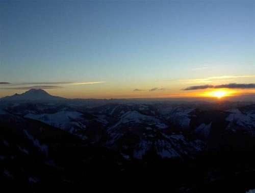 Mt Rainier at Sunset from the...