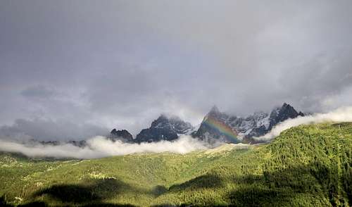 Rainbow over Chamonix
