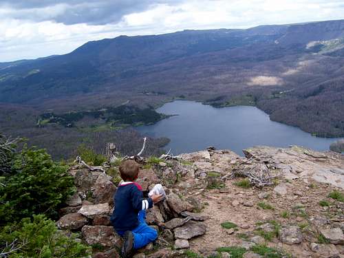 Trappers Lake from the summit