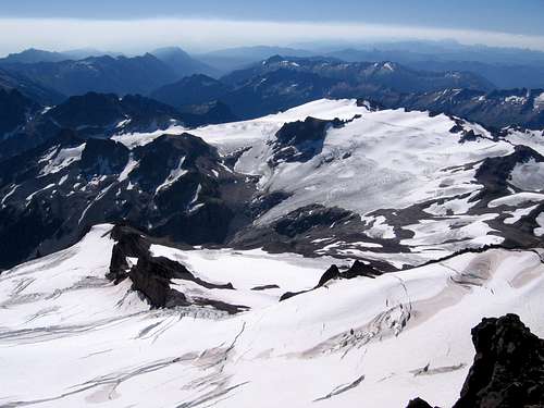 SE From the Summit of Glacier Peak