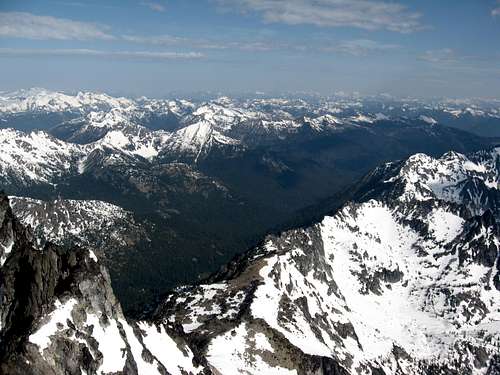 NW from the summit of Stuart