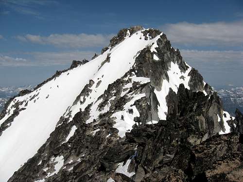 The true summit viewed from the east