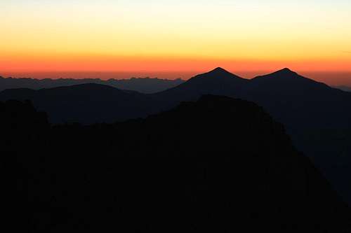 sunset at Mt. Evans