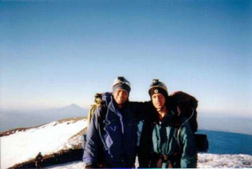My dad and I on the summit of...