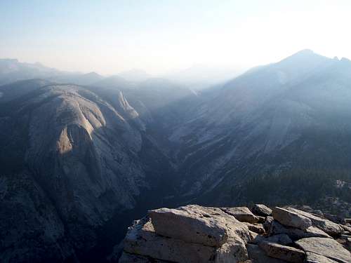 A view from the Top of Half Dome