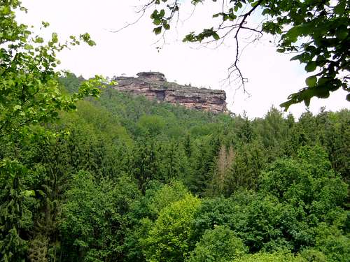 Rödelstein as seen from the valley