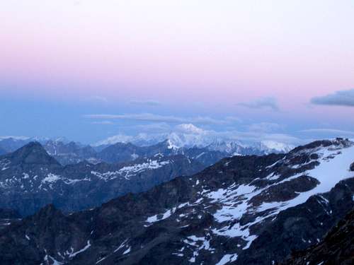 Mont Blanc in the first light