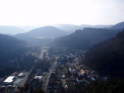 The west top-panorama, from the Kuhfels ...