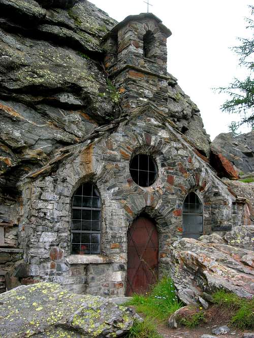 Old church cutted out of the rocks