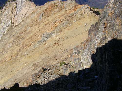 Start of the summit ridge