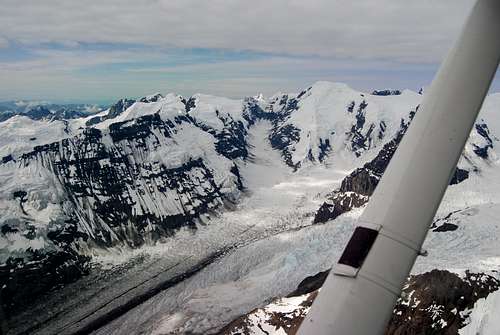 Medial Moraine in the Alaska Range.