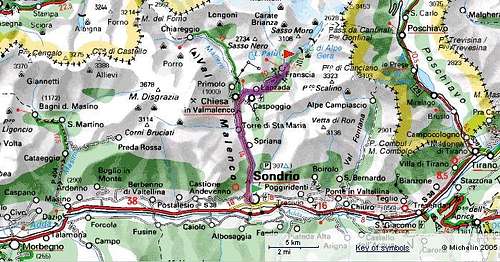 Val Malenco map