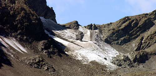 Il ghiacciaio di Mont Valeisan