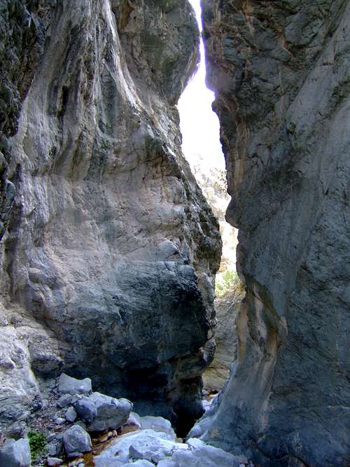 narrow canyon shot