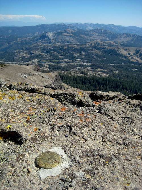 South from the summit.