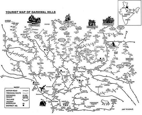 Garhwal Map