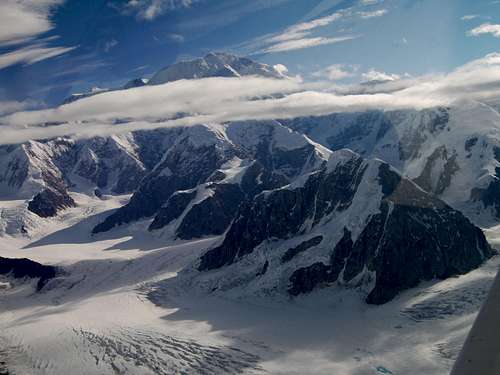 Mount McKinley (Denali) South Face-The Great One-in the Alaska Range.