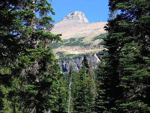 First View of Flinsch Peak.
