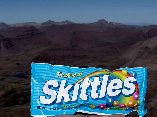 Skittles on Kings Peak