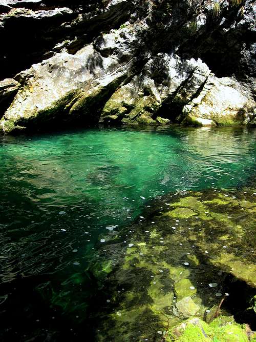 Clear Green water