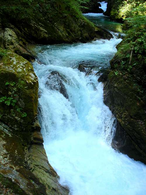 Radovna waterfall