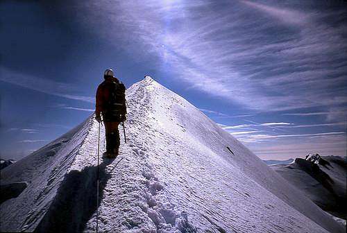 The summit of Mont Blanc.