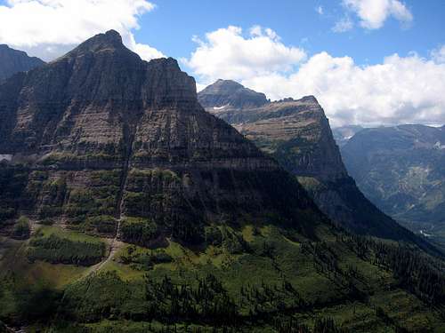 Looking South from Highline Trail, Glacier National Park