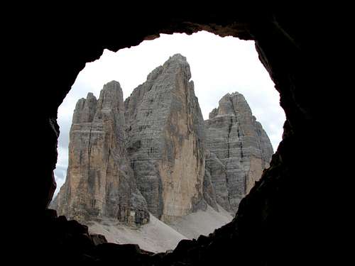 South route from Paternsattel/Forcella Lavaredo