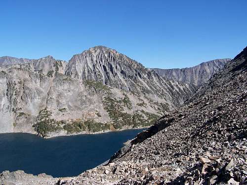 Granite Peak, rising over Pear Lake