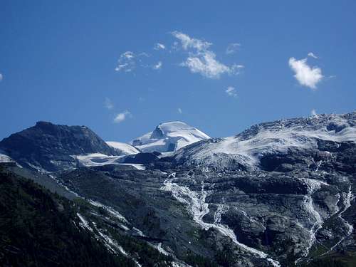 Allalinhorn and glacier
