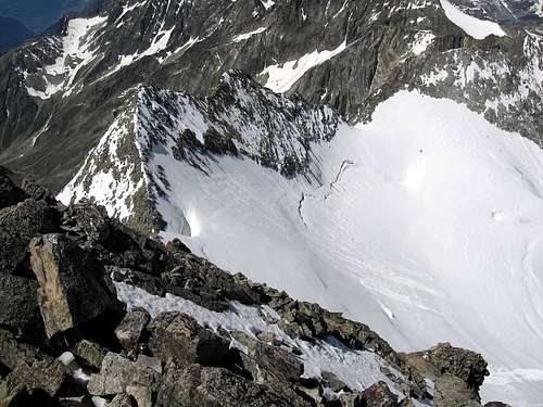 The north-west ridge of G.B.d.B.