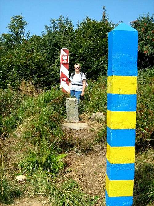 By Polish-Ukrainian border on Mount Wielka Rawka.