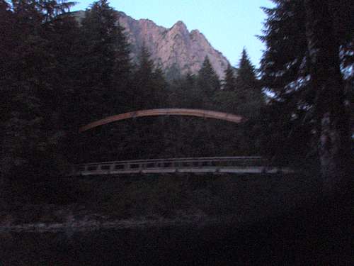 Bridge after sunset