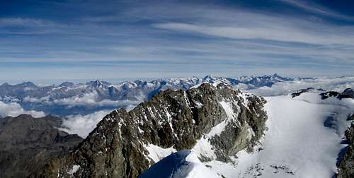 Fletschorn and complete Bernese Alps