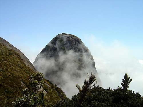 Pico Maior in mysty clouds...