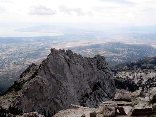 View of West Peak of Lone Peak