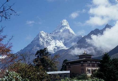 Ama Dablam from Tengboche