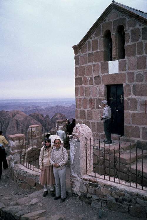 In front of the chapel on the summit of Mt. Moses (Easter 1983)