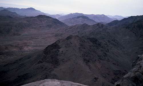 The Sinai Desert  - seen from Mt. Moses