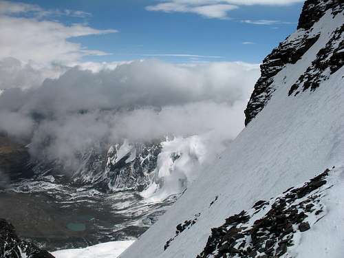 Condoriri, 09/06/2007, summit ridge at 5500 m