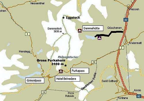 Gross Furkahorn location map
