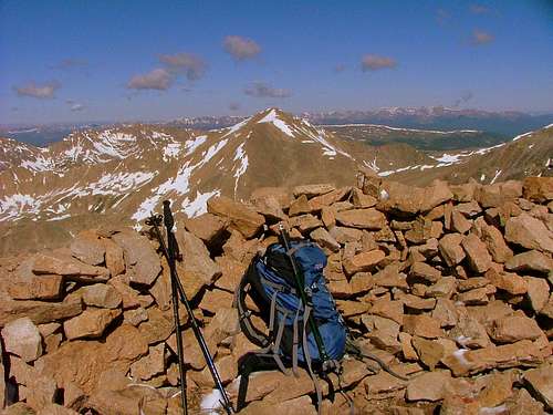 Mount Bross summit, Colorado.