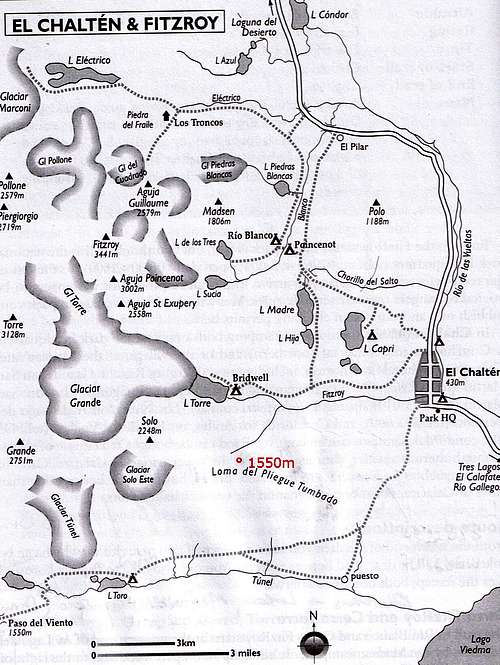 Map of El Chalten