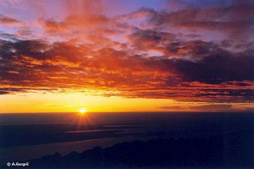 Sveto Brdo sunset