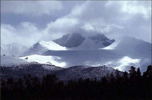 Longs Peak after the St. Patricks Day Blizzard 2003