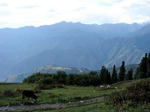 During Marathon a View of Kaghan Valley
