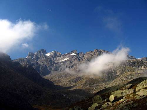 The south side of Gran Paradiso massif.