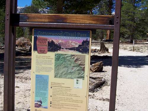 Sign at the Trail head
